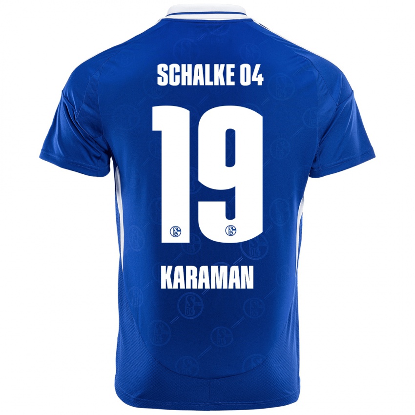 Hombre Camiseta Kenan Karaman #19 Azul Real 1ª Equipación 2024/25 La Camisa Argentina