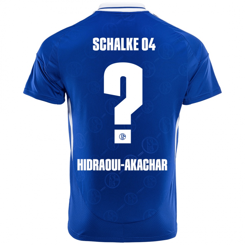 Hombre Camiseta Yassin Hidraoui-Akachar #0 Azul Real 1ª Equipación 2024/25 La Camisa Argentina