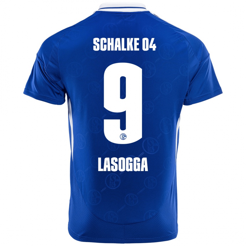 Hombre Camiseta Pierre-Michel Lasogga #9 Azul Real 1ª Equipación 2024/25 La Camisa Argentina