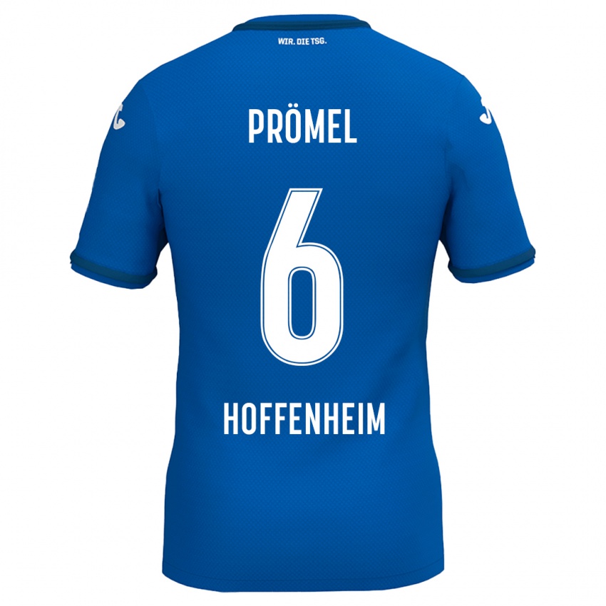 Hombre Camiseta Grischa Prömel #6 Azul Real 1ª Equipación 2024/25 La Camisa Argentina