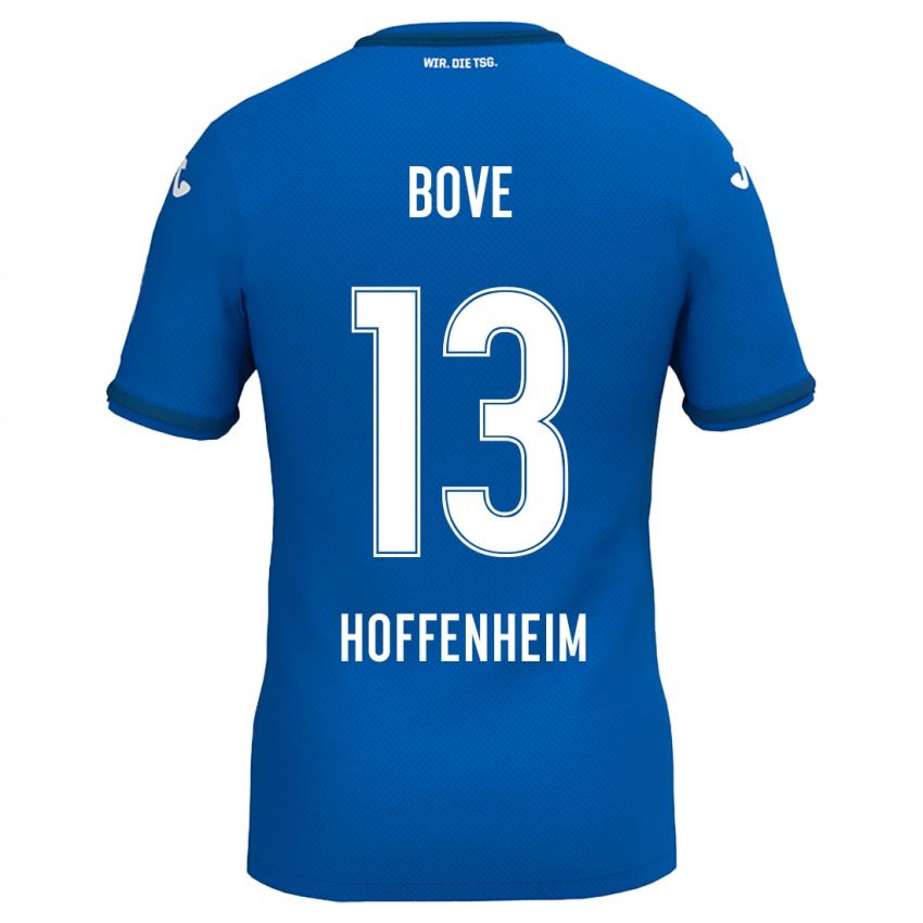 Hombre Camiseta Nevio Bove #13 Azul Real 1ª Equipación 2024/25 La Camisa Argentina