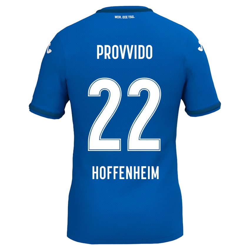 Hombre Camiseta Luca Provvido #22 Azul Real 1ª Equipación 2024/25 La Camisa Argentina