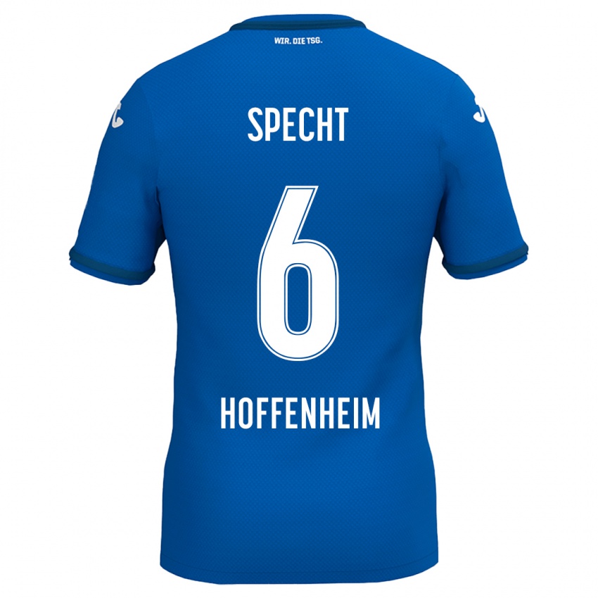 Hombre Camiseta Michaela Specht #6 Azul Real 1ª Equipación 2024/25 La Camisa Argentina