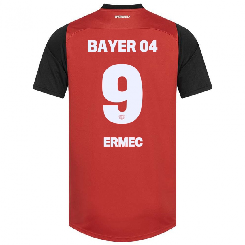 Hombre Camiseta Berkan Ermec #9 Rojo Negro 1ª Equipación 2024/25 La Camisa Argentina