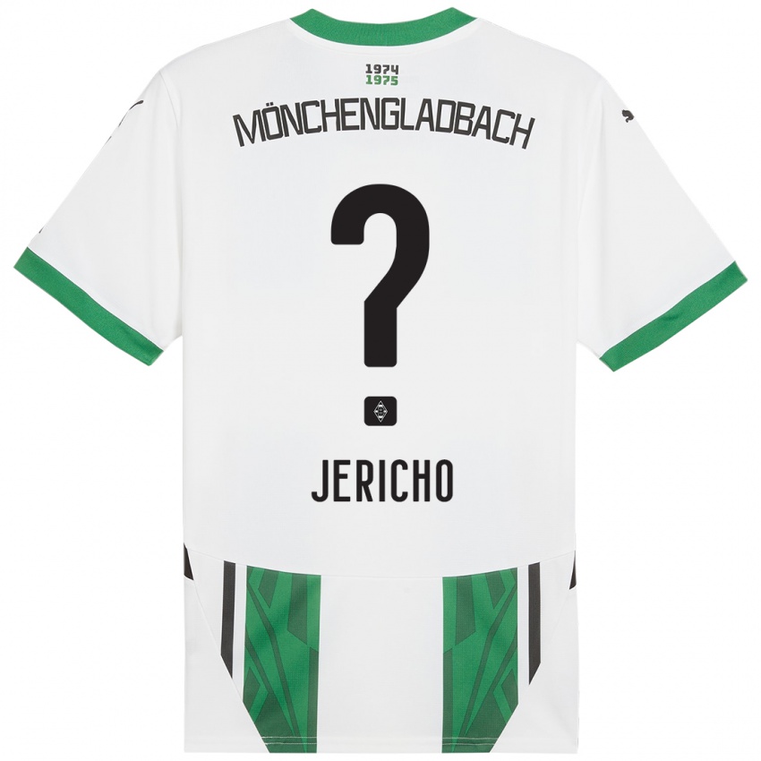 Hombre Camiseta Aidan Jericho #0 Blanco Verde 1ª Equipación 2024/25 La Camisa Argentina