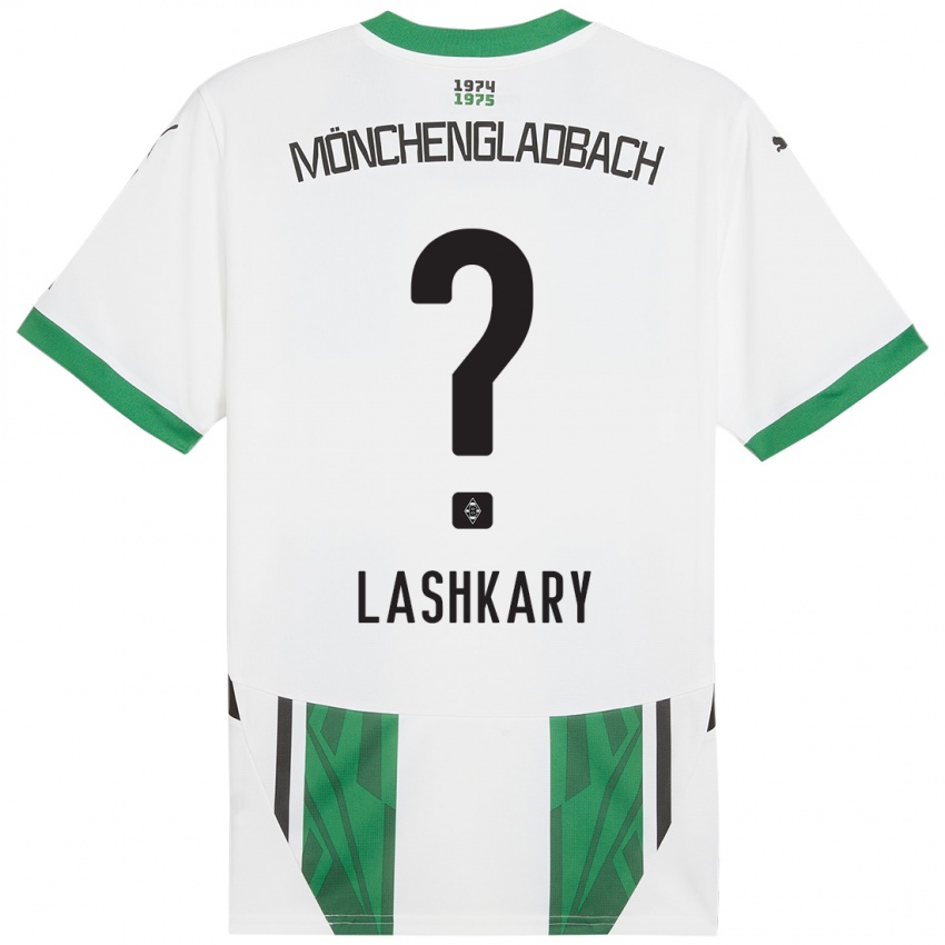 Hombre Camiseta Roman Lashkary #0 Blanco Verde 1ª Equipación 2024/25 La Camisa Argentina