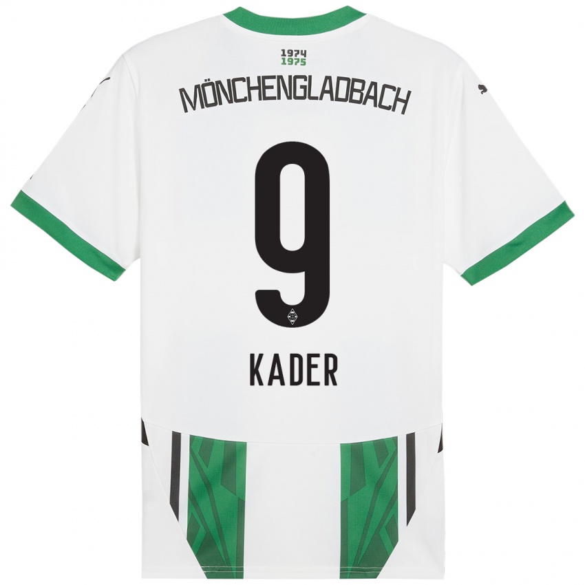 Hombre Camiseta Cagatay Kader #9 Blanco Verde 1ª Equipación 2024/25 La Camisa Argentina