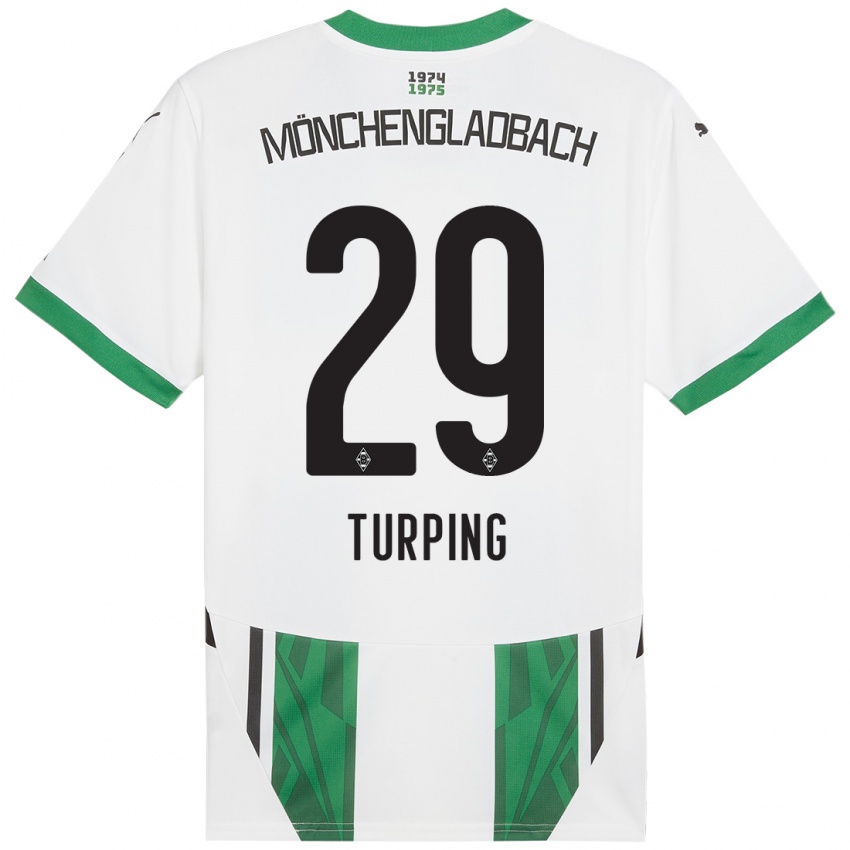 Hombre Camiseta Selim Turping #29 Blanco Verde 1ª Equipación 2024/25 La Camisa Argentina