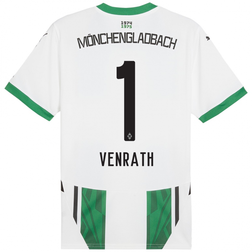 Hombre Camiseta Lisa Venrath #1 Blanco Verde 1ª Equipación 2024/25 La Camisa Argentina