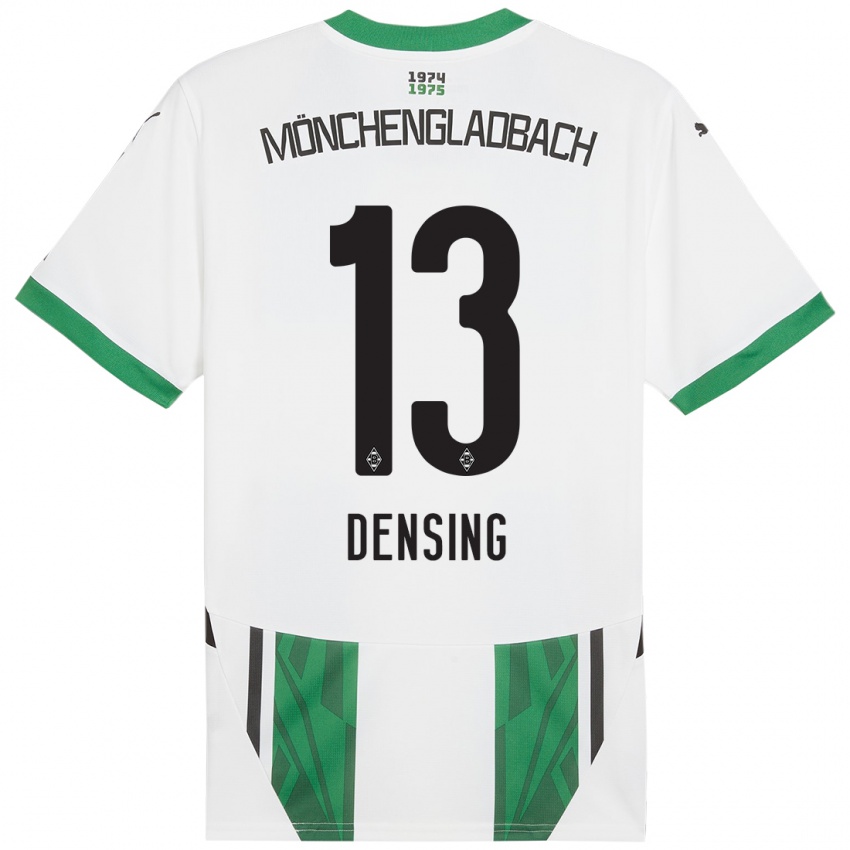 Hombre Camiseta Kyra Densing #13 Blanco Verde 1ª Equipación 2024/25 La Camisa Argentina