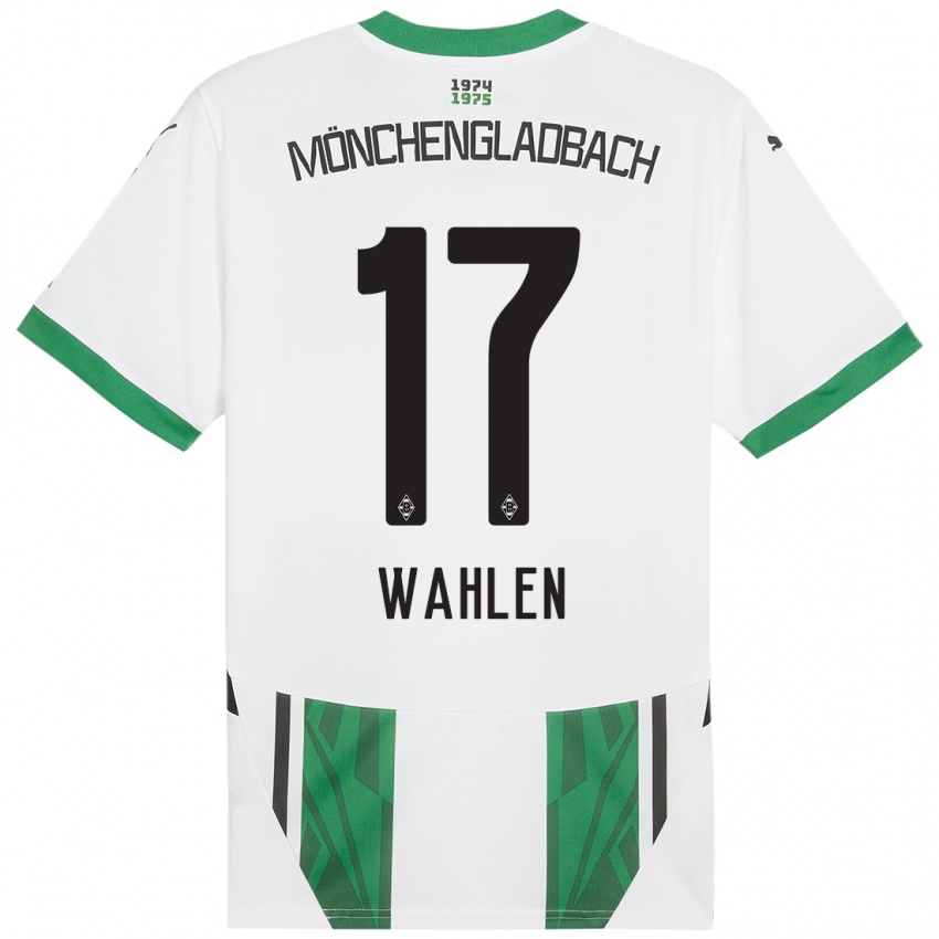 Hombre Camiseta Vanessa Wahlen #17 Blanco Verde 1ª Equipación 2024/25 La Camisa Argentina