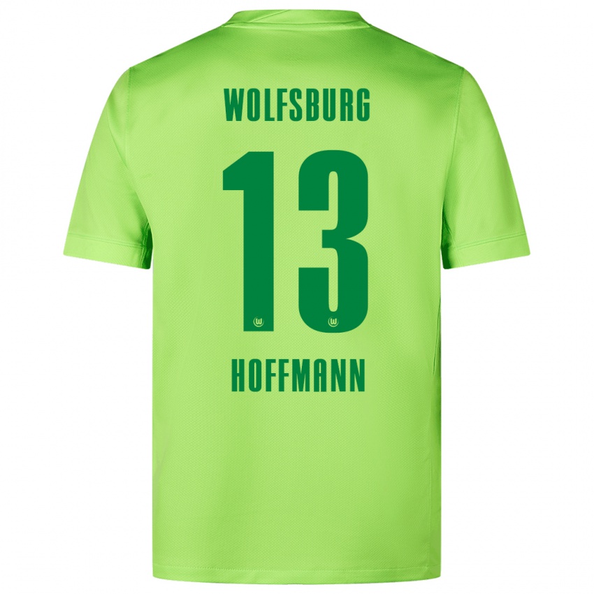 Hombre Camiseta Nils Hoffmann #13 Verde Fluorescente 1ª Equipación 2024/25 La Camisa Argentina