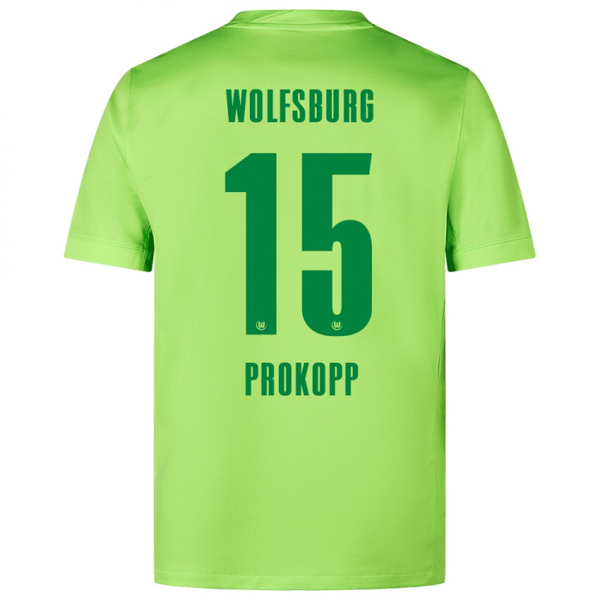 Hombre Camiseta Oskar Prokopp #15 Verde Fluorescente 1ª Equipación 2024/25 La Camisa Argentina