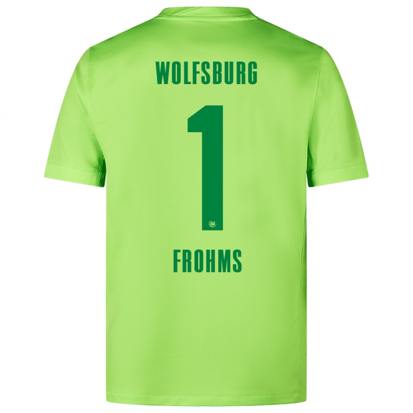 Hombre Camiseta Merle Frohms #1 Verde Fluorescente 1ª Equipación 2024/25 La Camisa Argentina