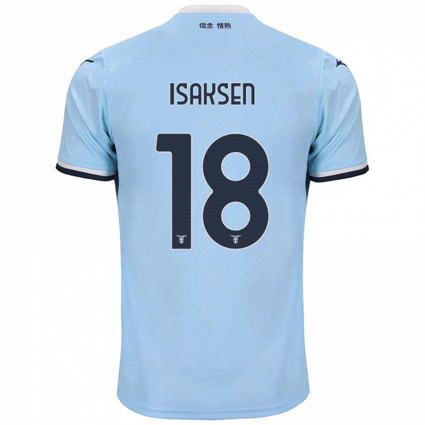 Hombre Camiseta Gustav Isaksen #18 Azul 1ª Equipación 2024/25 La Camisa Argentina