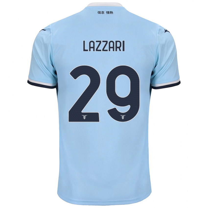 Hombre Camiseta Manuel Lazzari #29 Azul 1ª Equipación 2024/25 La Camisa Argentina