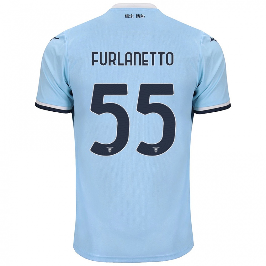 Hombre Camiseta Alessio Furlanetto #55 Azul 1ª Equipación 2024/25 La Camisa Argentina