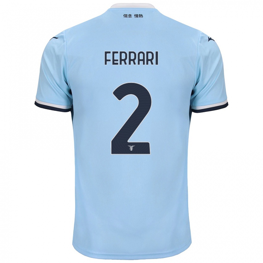 Hombre Camiseta Lorenzo Ferrari #2 Azul 1ª Equipación 2024/25 La Camisa Argentina