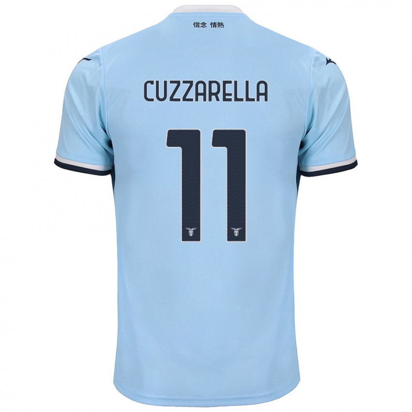 Hombre Camiseta Cristian Cuzzarella #11 Azul 1ª Equipación 2024/25 La Camisa Argentina