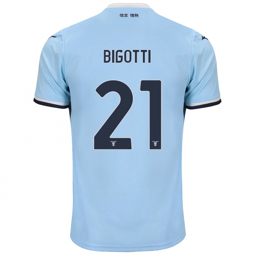 Hombre Camiseta Massimo Bigotti #21 Azul 1ª Equipación 2024/25 La Camisa Argentina