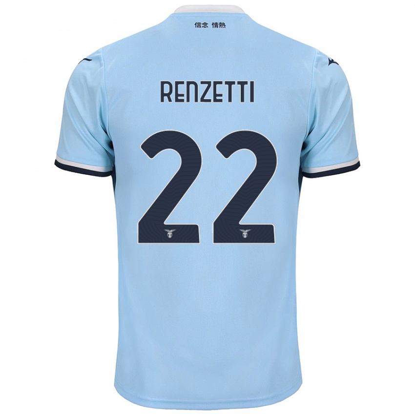 Hombre Camiseta Davide Renzetti #22 Azul 1ª Equipación 2024/25 La Camisa Argentina