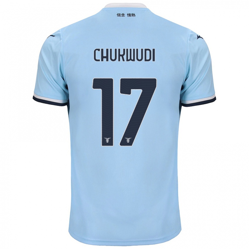 Hombre Camiseta Ogonna Franca Chukwudi #17 Azul 1ª Equipación 2024/25 La Camisa Argentina