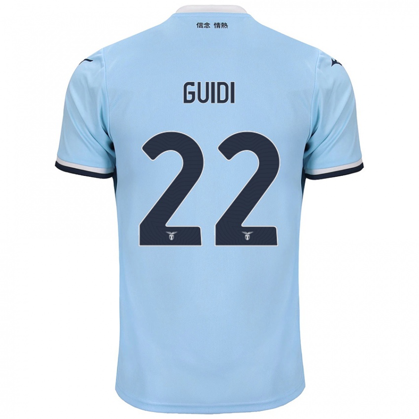 Hombre Camiseta Emma Guidi #22 Azul 1ª Equipación 2024/25 La Camisa Argentina