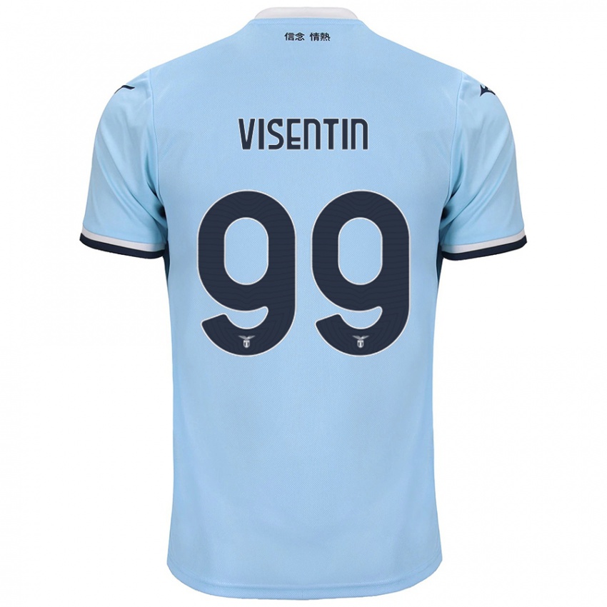 Hombre Camiseta Noemi Visentin #99 Azul 1ª Equipación 2024/25 La Camisa Argentina