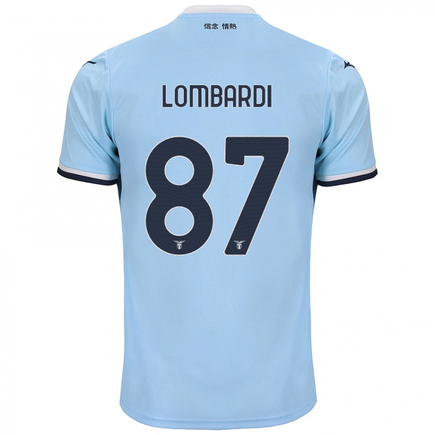 Hombre Camiseta Cristiano Lombardi #87 Azul 1ª Equipación 2024/25 La Camisa Argentina