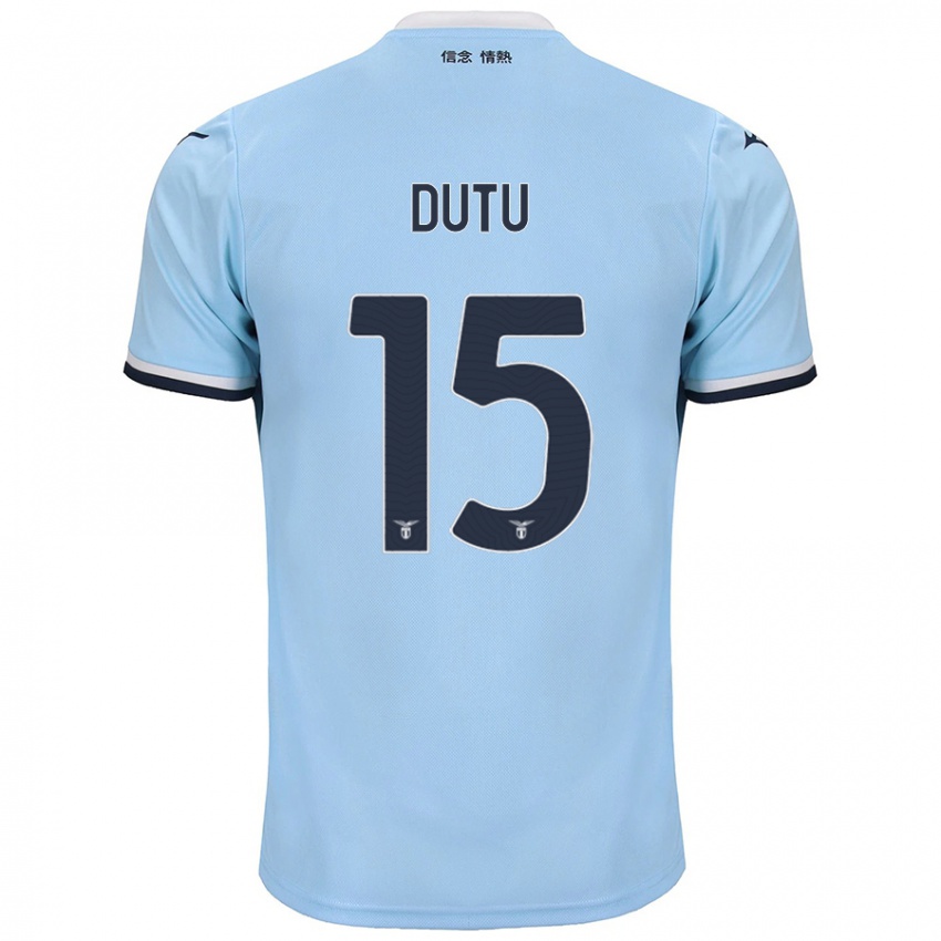 Hombre Camiseta Matteo Dutu #15 Azul 1ª Equipación 2024/25 La Camisa Argentina