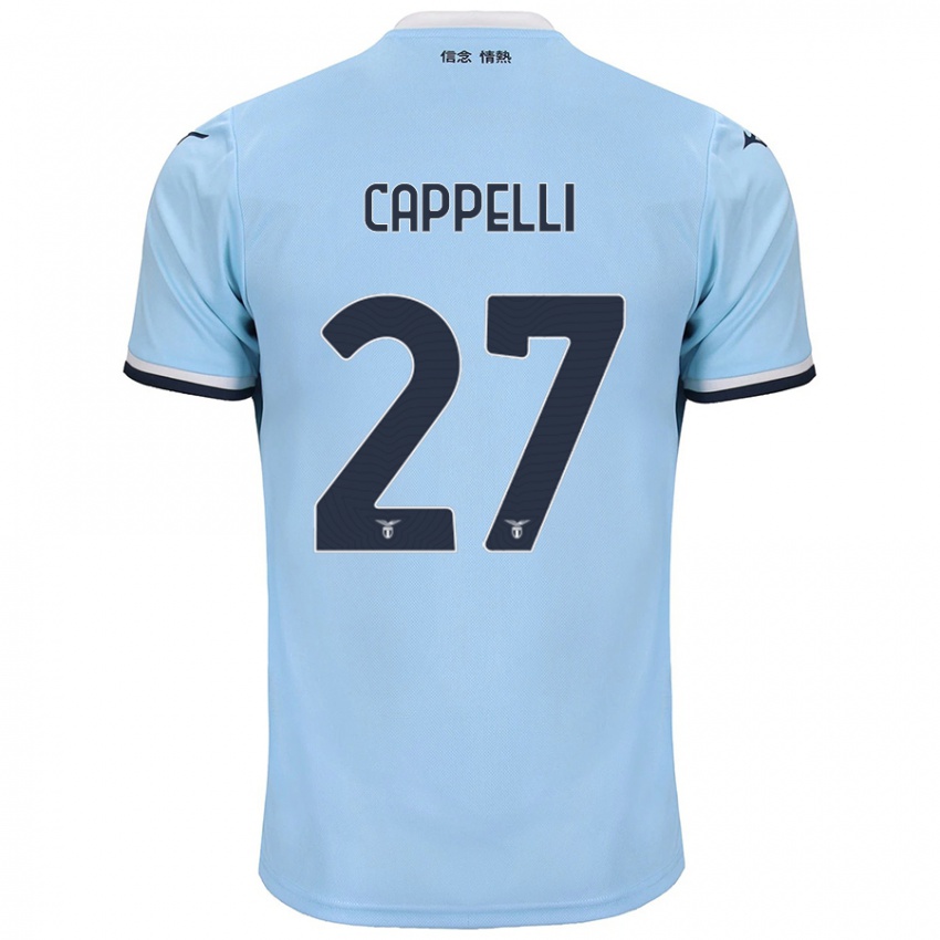 Hombre Camiseta Tommaso Cappelli #27 Azul 1ª Equipación 2024/25 La Camisa Argentina