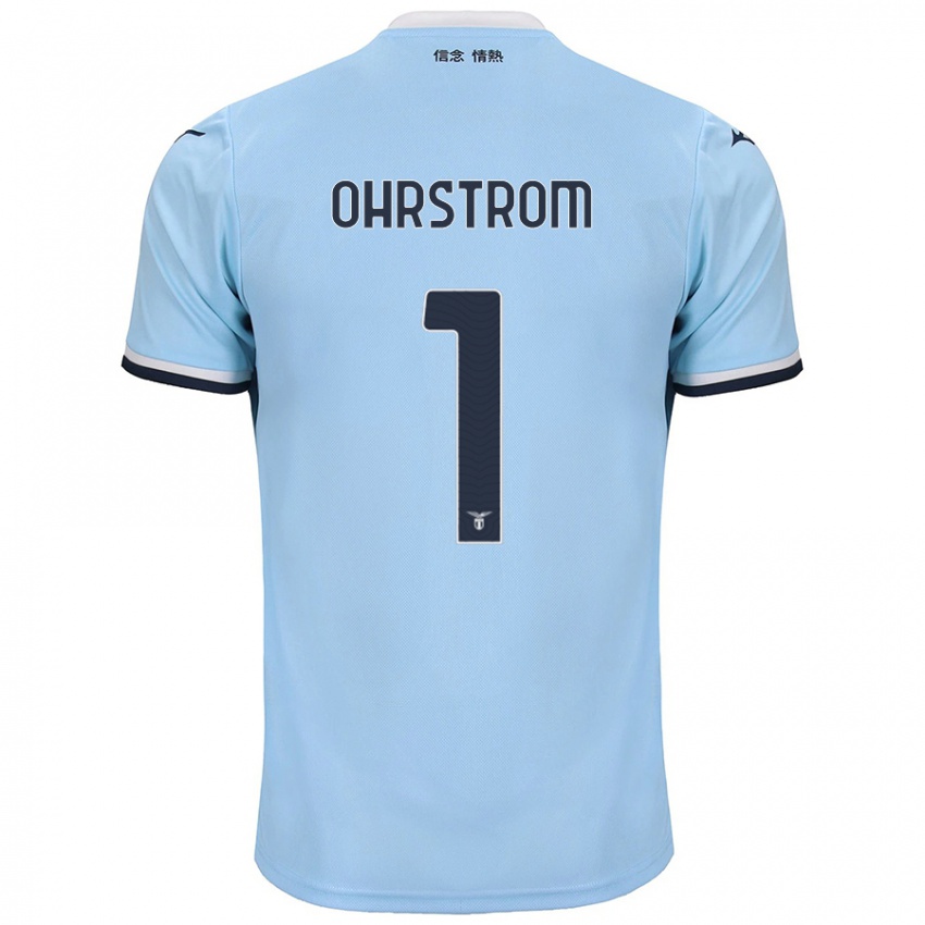 Hombre Camiseta Stephanie Ohrstrom #1 Azul 1ª Equipación 2024/25 La Camisa Argentina