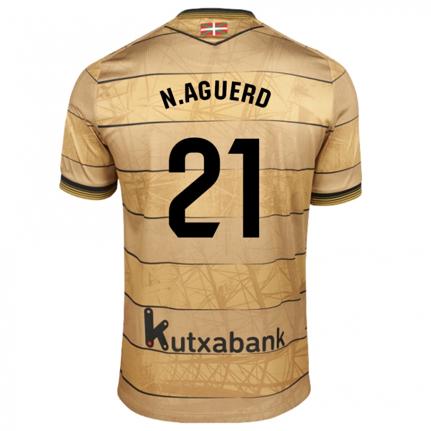 Hombre Camiseta Nayef Aguerd #21 Negro Blanco 2ª Equipación 2024/25 La Camisa Argentina