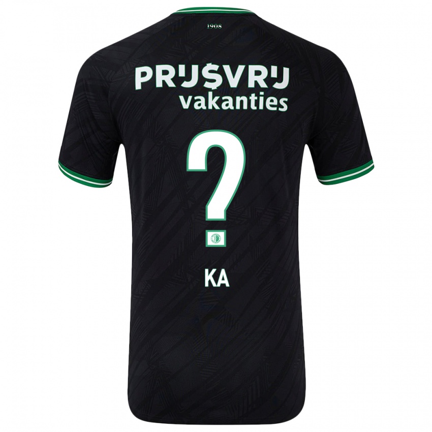 Hombre Camiseta Ismail Ka #0 Negro Verde 2ª Equipación 2024/25 La Camisa Argentina