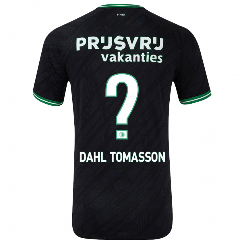 Hombre Camiseta Luca Dahl Tomasson #0 Negro Verde 2ª Equipación 2024/25 La Camisa Argentina