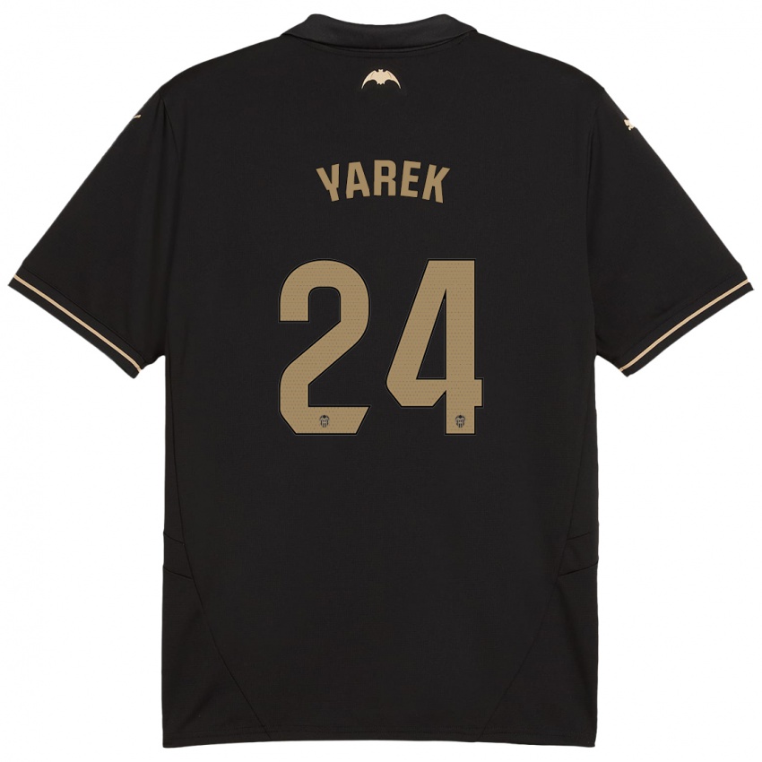 Hombre Camiseta Yarek Gasiorowski #24 Negro 2ª Equipación 2024/25 La Camisa Argentina