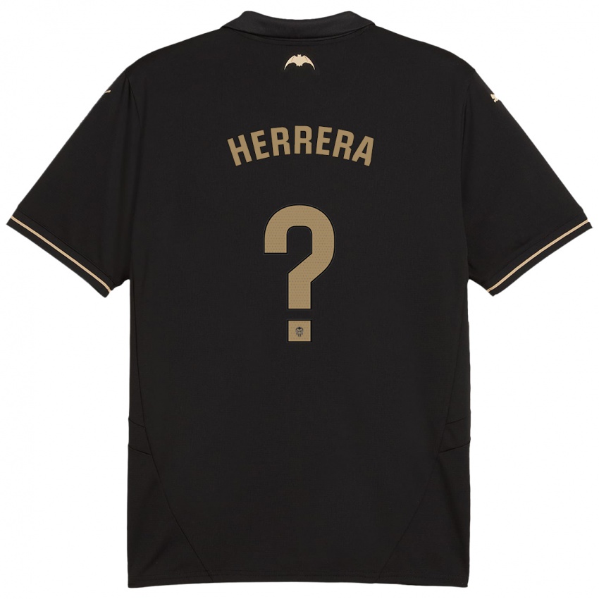 Hombre Camiseta Iker Herrera #0 Negro 2ª Equipación 2024/25 La Camisa Argentina