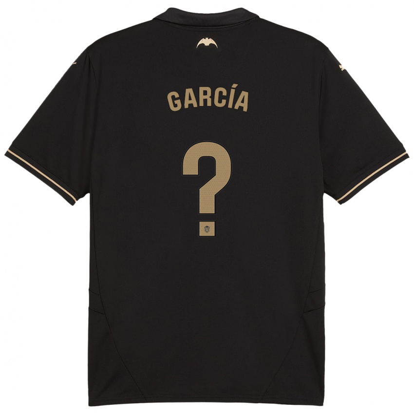 Hombre Camiseta Víctor García #0 Negro 2ª Equipación 2024/25 La Camisa Argentina