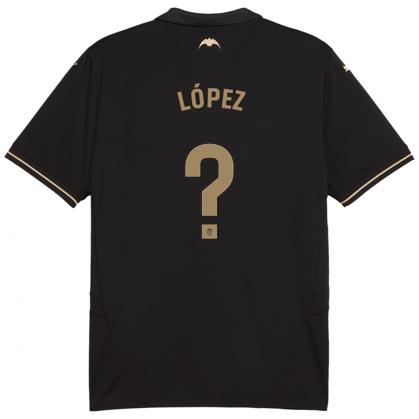 Hombre Camiseta Pablo López #0 Negro 2ª Equipación 2024/25 La Camisa Argentina