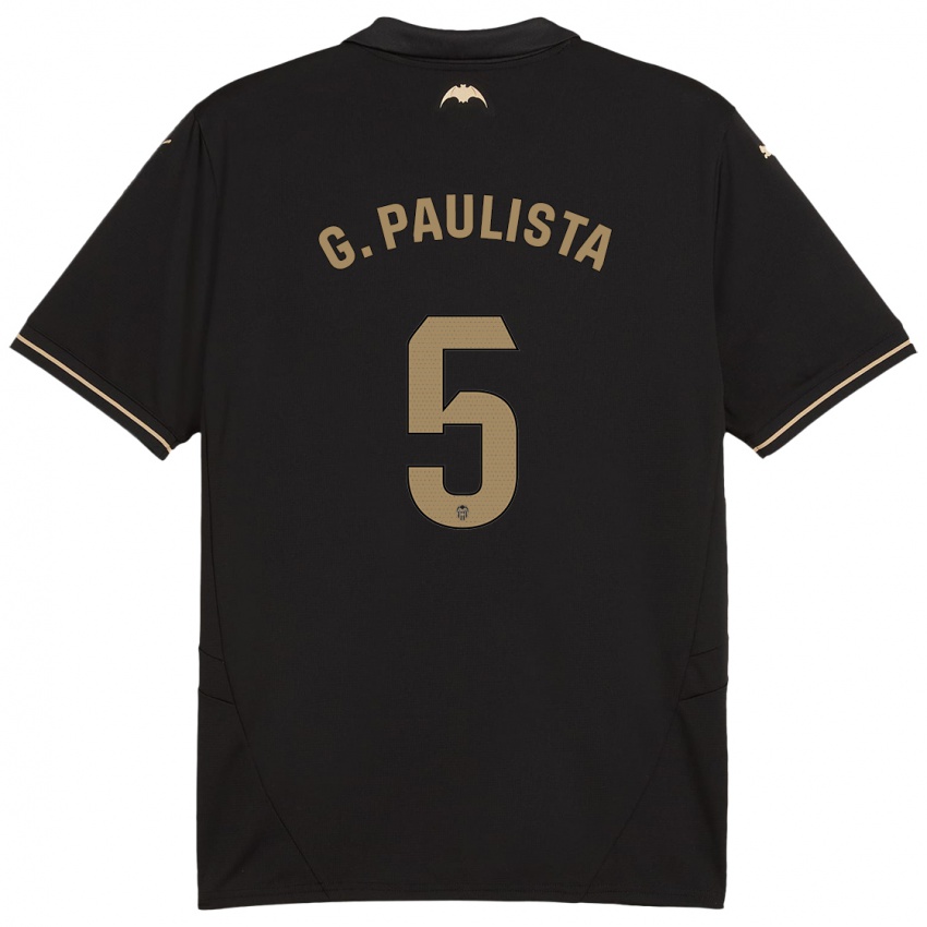 Hombre Camiseta Gabriel Paulista #5 Negro 2ª Equipación 2024/25 La Camisa Argentina