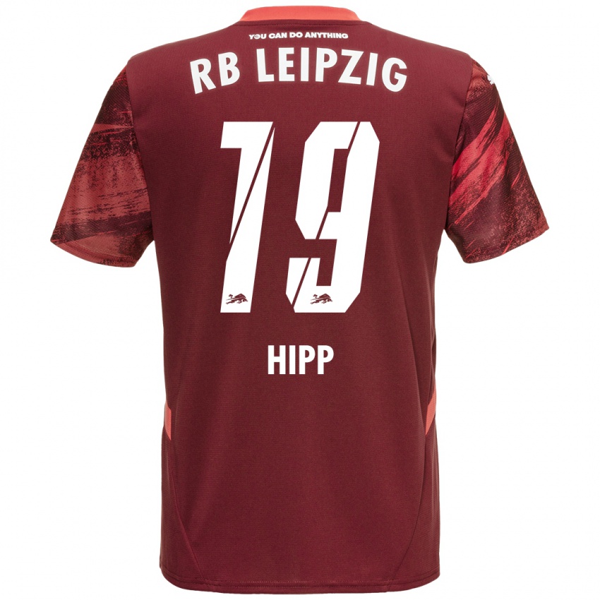 Hombre Camiseta Jenny Hipp #19 Borgoña 2ª Equipación 2024/25 La Camisa Argentina