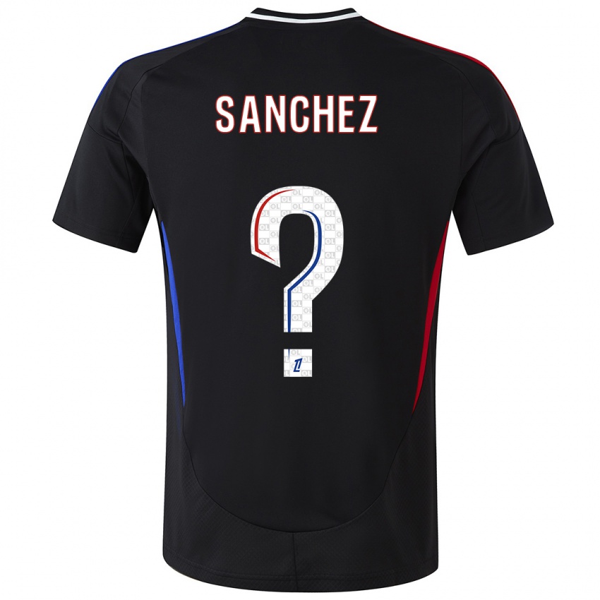 Hombre Camiseta Florent Sanchez #0 Negro 2ª Equipación 2024/25 La Camisa Argentina