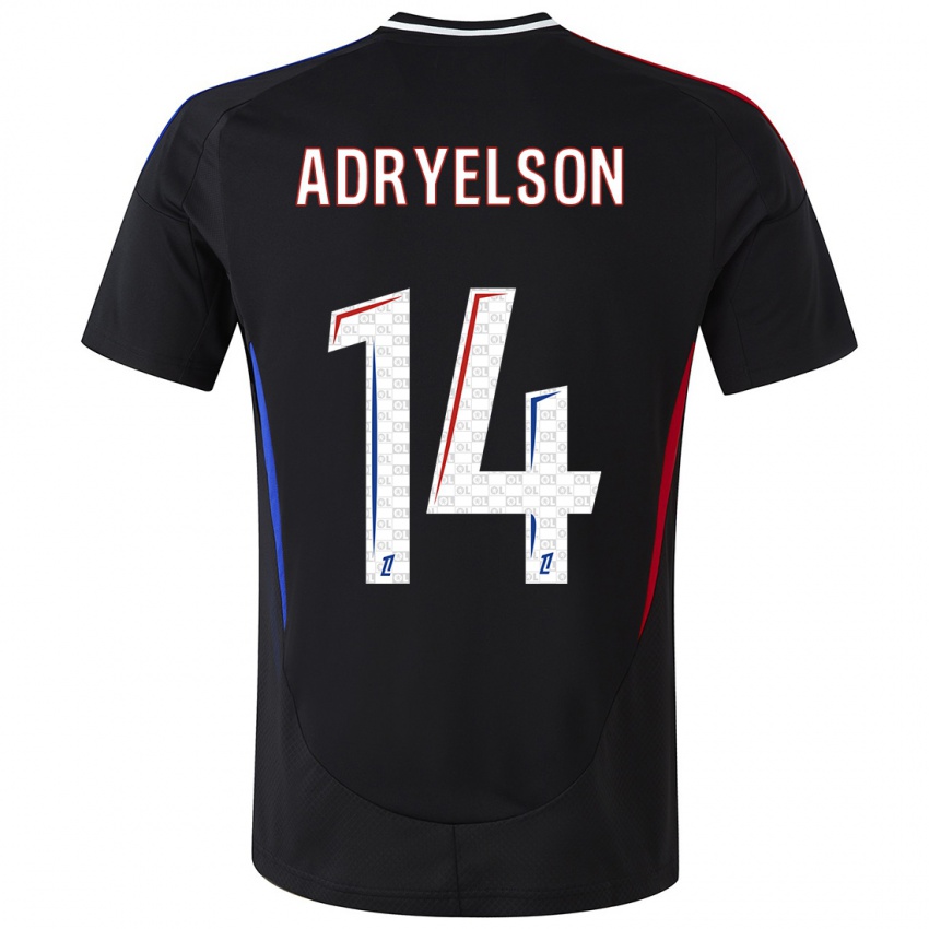 Hombre Camiseta Adryelson #14 Negro 2ª Equipación 2024/25 La Camisa Argentina