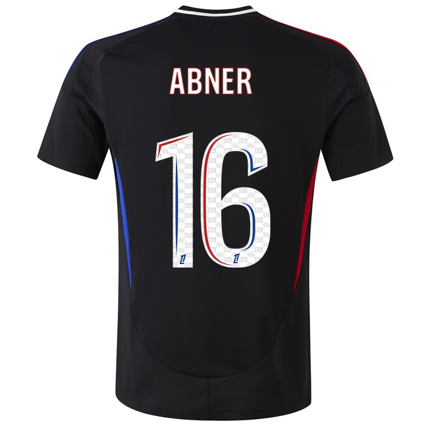 Hombre Camiseta Abner #16 Negro 2ª Equipación 2024/25 La Camisa Argentina