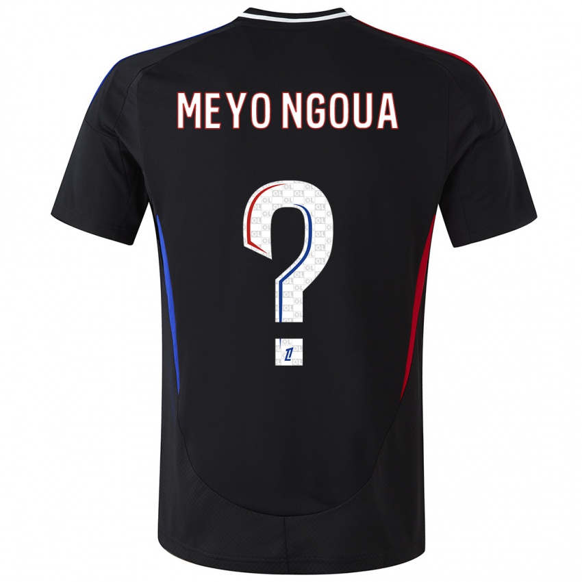 Hombre Camiseta Bryan Meyo Ngoua #0 Negro 2ª Equipación 2024/25 La Camisa Argentina