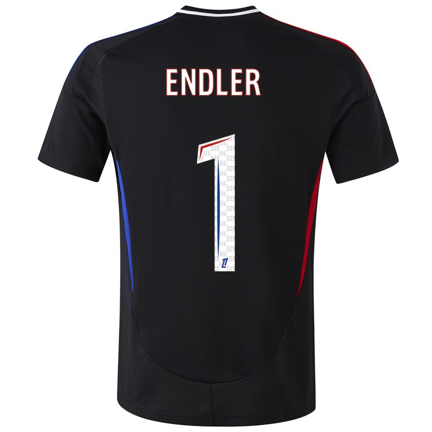 Hombre Camiseta Christiane Endler #1 Negro 2ª Equipación 2024/25 La Camisa Argentina