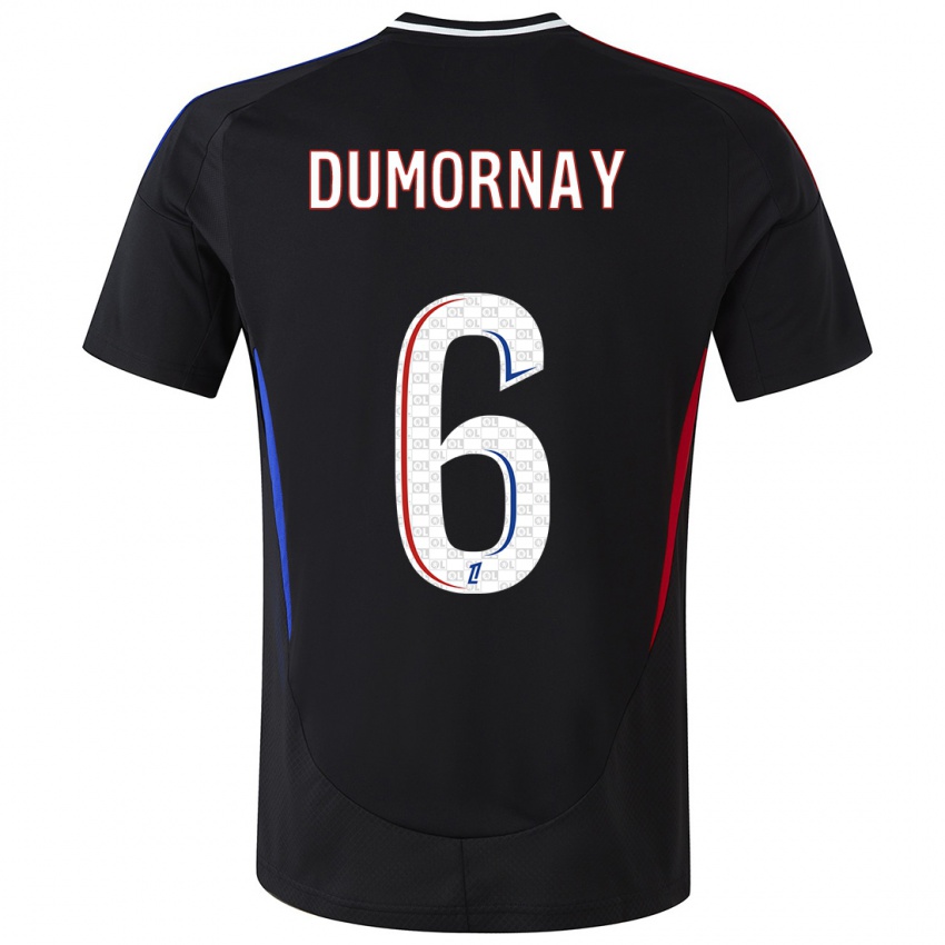 Hombre Camiseta Melchie Dumornay #6 Negro 2ª Equipación 2024/25 La Camisa Argentina