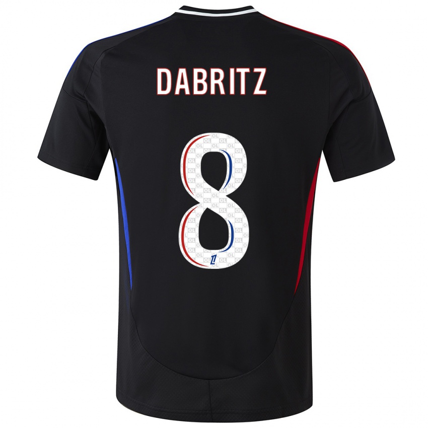 Hombre Camiseta Sara Däbritz #8 Negro 2ª Equipación 2024/25 La Camisa Argentina