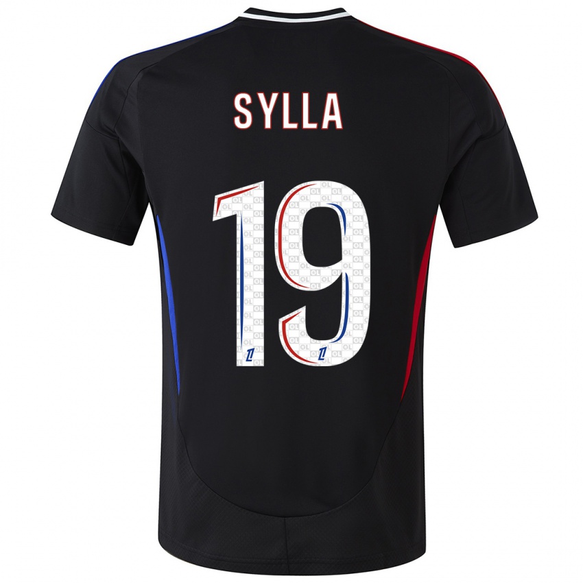 Hombre Camiseta Kysha Sylla #19 Negro 2ª Equipación 2024/25 La Camisa Argentina