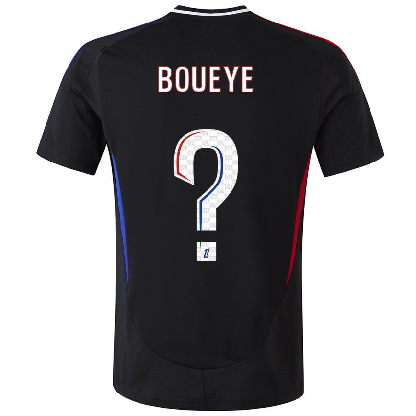 Hombre Camiseta Philippe Boueye #0 Negro 2ª Equipación 2024/25 La Camisa Argentina